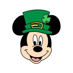 leprechaun hat mickey mouse head svg