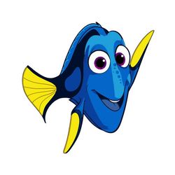 dory finding nemo 023 svg dxf eps pdf png, cricut, cutting file, vector, clipart
