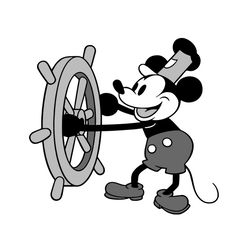 original steamboat willie svg, easy cut file for cricut, layered by colour