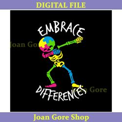 autism skeleton embrace difference design png