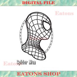 spider man head marvel avengers superhero svg silhouette