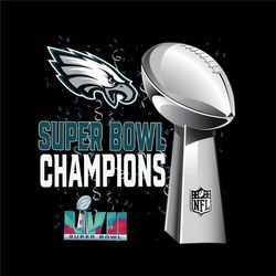 philadelphia eagles super bowl lvii 2023 champions png, nfl svg, super bowl, super bowl svg, nfl football