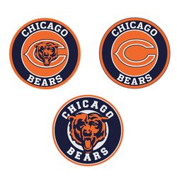 chicago bears svg 3 files, bears svg, chicago bears svg for cricut, chicago bears logo svg