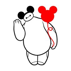 big hero 6 baymax hero with mickey ears svg