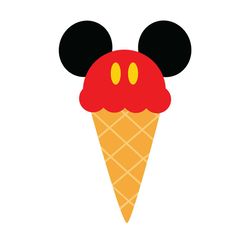 ice cream mickey mouse ears svg