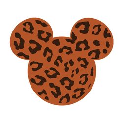mickey mouse cheetah leopard pattern svg