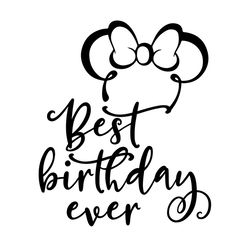 best birthday ever minnie mouse svg
