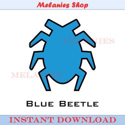 avengers superhero blue beetle logo svg