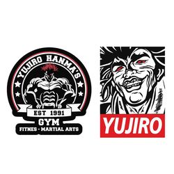 yujiro hanma anime svg sticker print png decal high quality