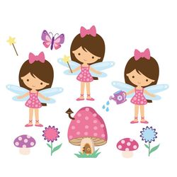 instant download cute little fairy svg cut files. personal and commercial