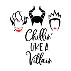 chilling like a villain svg