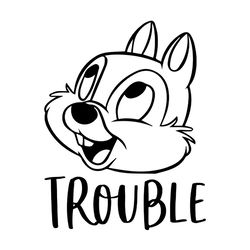 trouble chip and dale svg