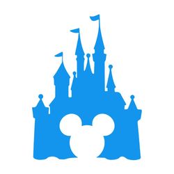 mickey mouse magic kingdom blue svg