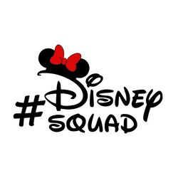 minnie mouse disney squad svg