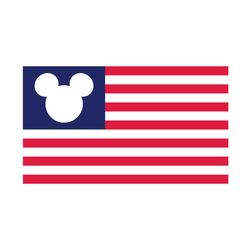 mickey mouse the us flag svg