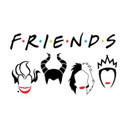 disney villains friends svg