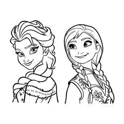 elsa & anna frozen princess svg