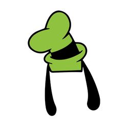 goofy green hat svg