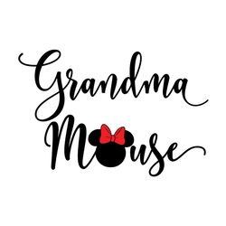 grandma minnie mouse svg