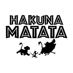 the lion king hakuna matata svg