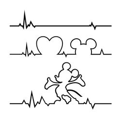 mickey mouse heartbeat svg