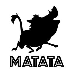 matata pumbaa the lion king svg