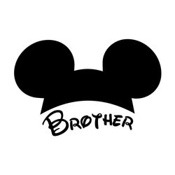 brother mickey mouse ears svg