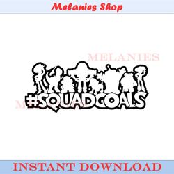 squadgoals disney pixar toy story characters coloring logo svg