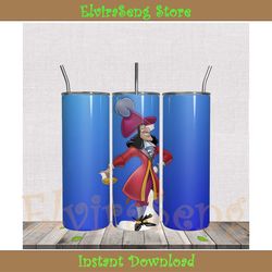 smile captain hook 20oz tumbler design png