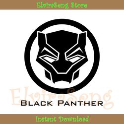 avengers superhero black panther logo svg