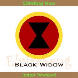 avengers superheroines black widow logo svg