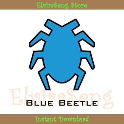 avengers superhero blue beetle logo svg