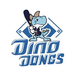 dinosaur baseball ding dongs funny svg