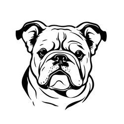 bulldog svg, bulldog clipart, bulldog svg files for cricut, bulldog silhouette svg, dog svg