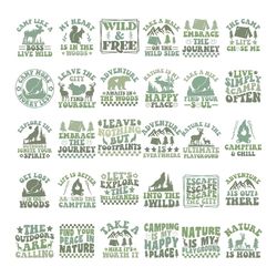 camping svg bundle, nature lover svg, recreation svg, campfire svg, camping shirt svg, hiking svg