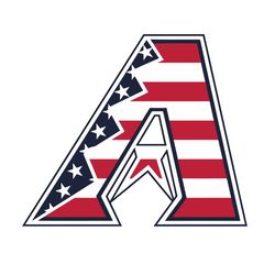 arizona diamondbacks usa flag logo svg, mlb svg, eps, dxf, png, digital file for cut