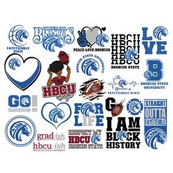 fayetteville state university, hbcu svg collections, hbcu svg, football svg, mega bundle, cricut, digital download