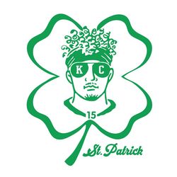 st patrick mahomes svg, st patricks day svg, mahomes digital download, kc chiefs svg