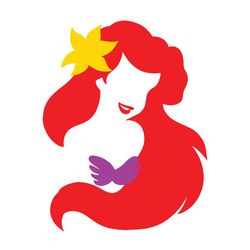 ariel princess little mermaid disney cartoon svg