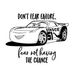 don't fear failure fear not having a chance svg