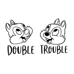 double trouble chip and dale svg