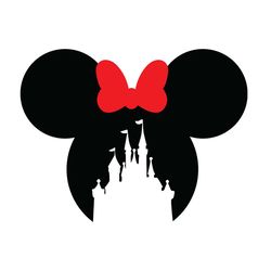 minnie mouse magic kingdom svg