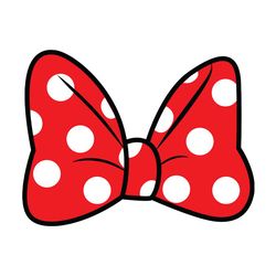 minnie mouse red bowtoons svg