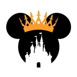 orange crown princess minnie mouse magic kingdom svg
