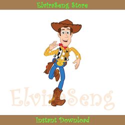 cowboys woody from toy story cartoon svg vector