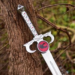 fully handmade thundercat sword, stainless steel sword of omens deluxe the lion o sword with sheath christmas gift