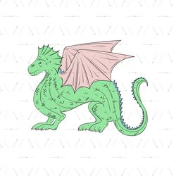 Disney Cinderella Green Dragon SVG Vector