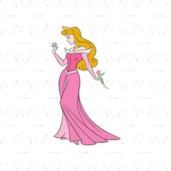 Rose Flower Disney Princess Aurora Sleeping Beauty SVG