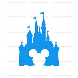 Mickey Mouse Magic Kingdom Blue SVG