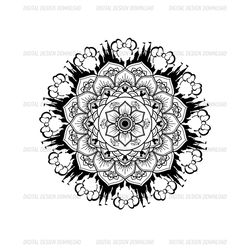 Flower Mandala Pattern Minnie Mouse SVG